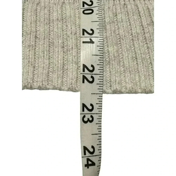 Columbia Women’s Large Marled Cream Gray Drawstring Cowlneck Sweater - Picture 6 of 7